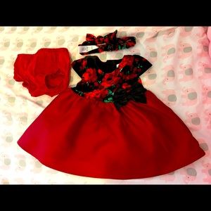 Beautiful red baby girl dress 👗